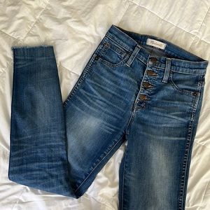 Madewell high rise skinny jeans